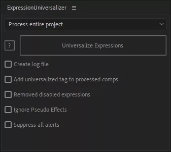 AE表达式语言报错修复工具 Expression Universalizer v4.2.4 +视频教程 AE表达式语言报错修复工具 Expression Universalizer v4.2.4 +视频教程