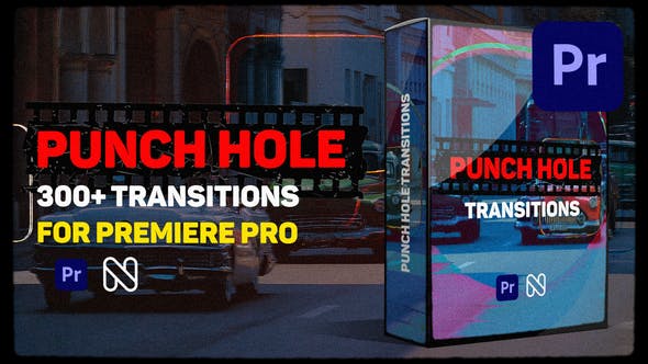 PR模板|300种复古胶片叠加摄像机视频无缝转场预设 Punch Hole Transitions PR模板|300种复古胶片叠加摄像机视频无缝转场预设 Punch Hole Transitions