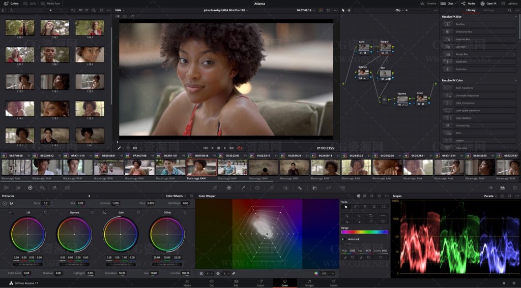 达芬奇软件|DaVinci Resolve Studio 17.1.1 专业后期剪辑调色制作软件 Win/Mac破解版下载 color-1024x567